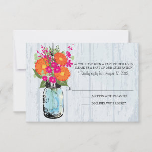 Pot en terre cuite & Réponse RSVP aux marguerites 