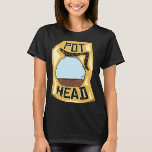 Pot Head  Coffee Drinker  Barista   Pun T-Shirt