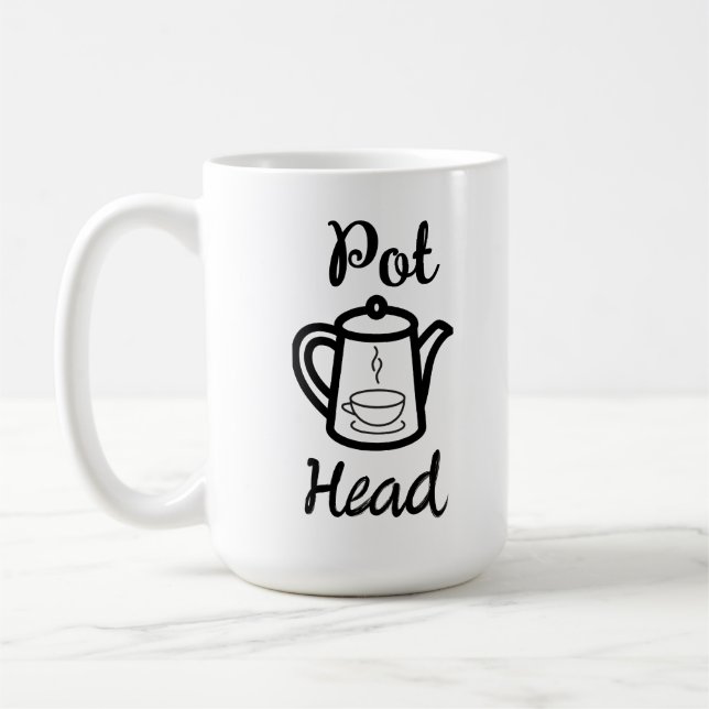 Pot Head - Coffee Funny Coffee Combo Mug (Left)