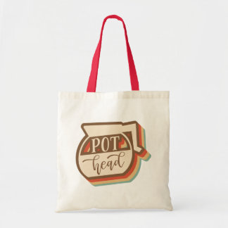 Pot Head | Retro Coffee Lover Funny Tote Bag
