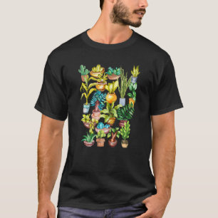 Pot Head Succulent House Plant Pun Gardener T-Shirt