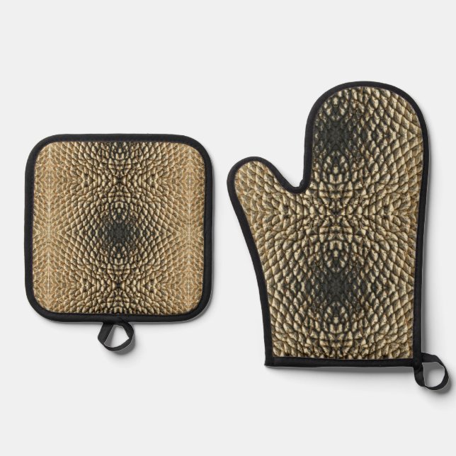 Pot Holder Set - Sunflower Geometry (Front)