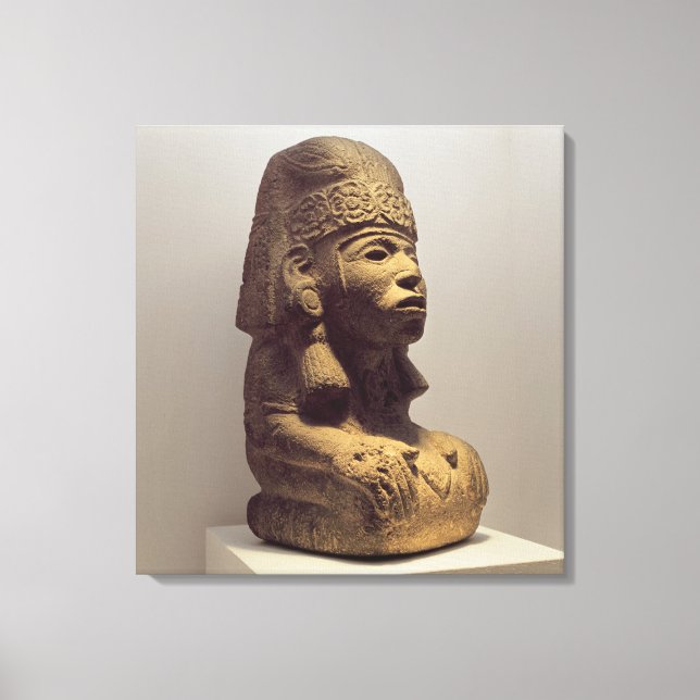 Pot in the form of a kneeling figure, 800-1200 canvas print (Front)