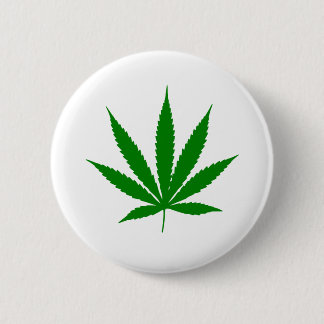 Pot leaf 2 inch round button