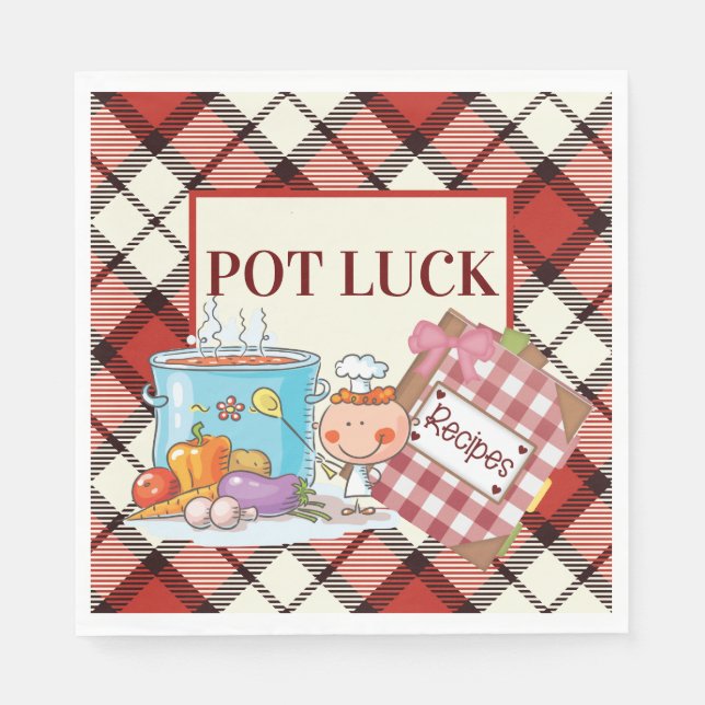 Pot Luck Napkin (Front)