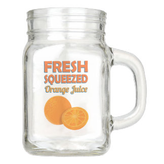 Pot Mason Jus d'orange serré frais