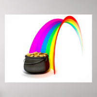 Pot O' Gold At The End Of A Rainbow