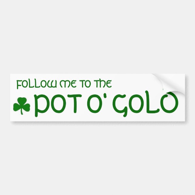 Pot o' Gold Bumper Sticker (Front)