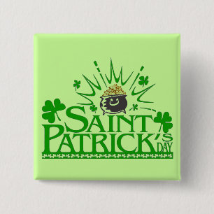 Pot O' Gold Saint Patrick's Day Button