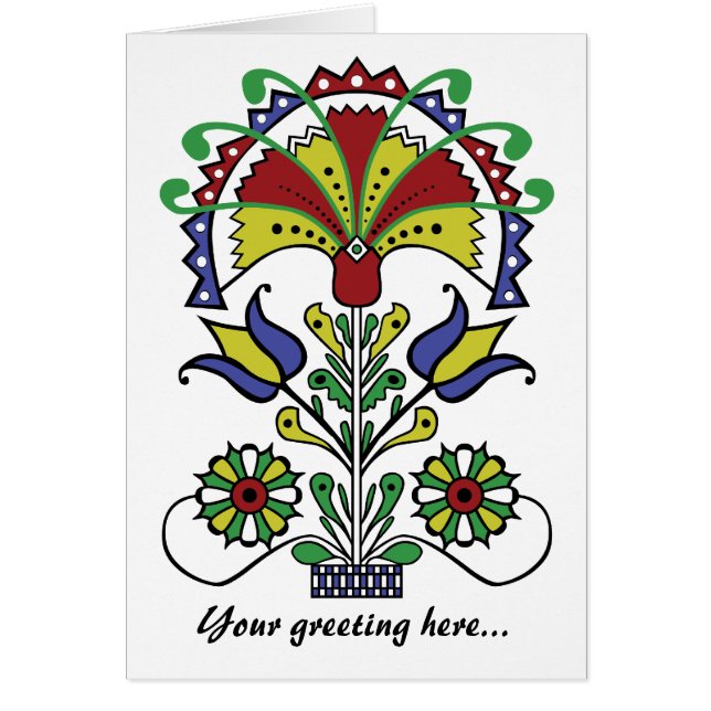 Pot o' Tulips Card (Front)