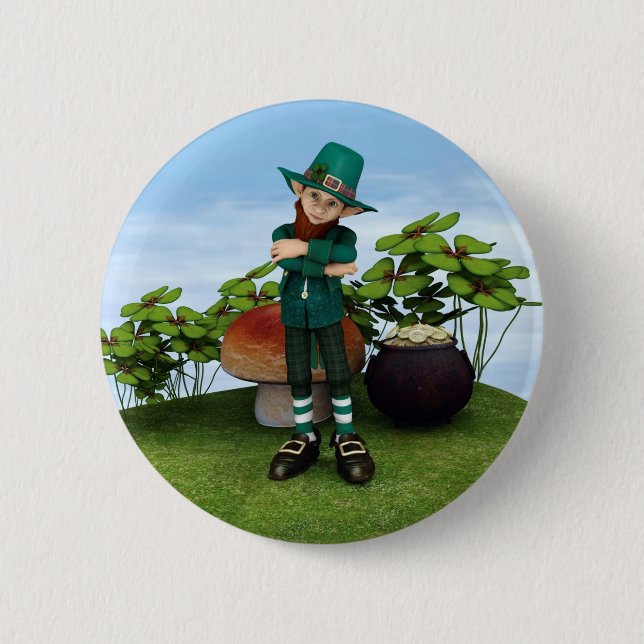 Pot of Gold 2 Inch Round Button (Front)