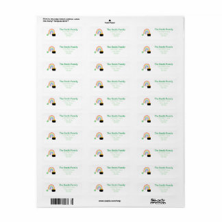 Pot of gold address label