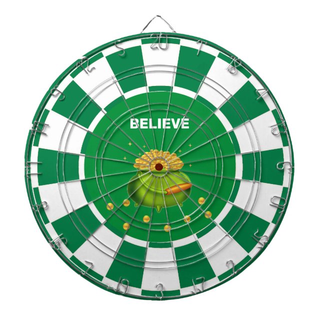 Pot of Gold and Text Dartboard (Front)