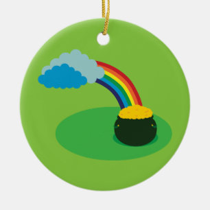 Pot of Gold Ceramic Ornament