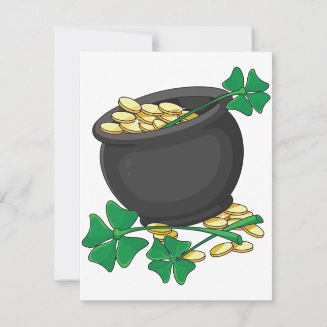 Pot of Gold Invitations (Front)