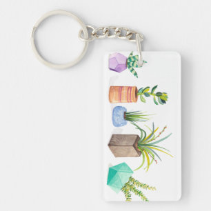 Pot of Succulents Keychain