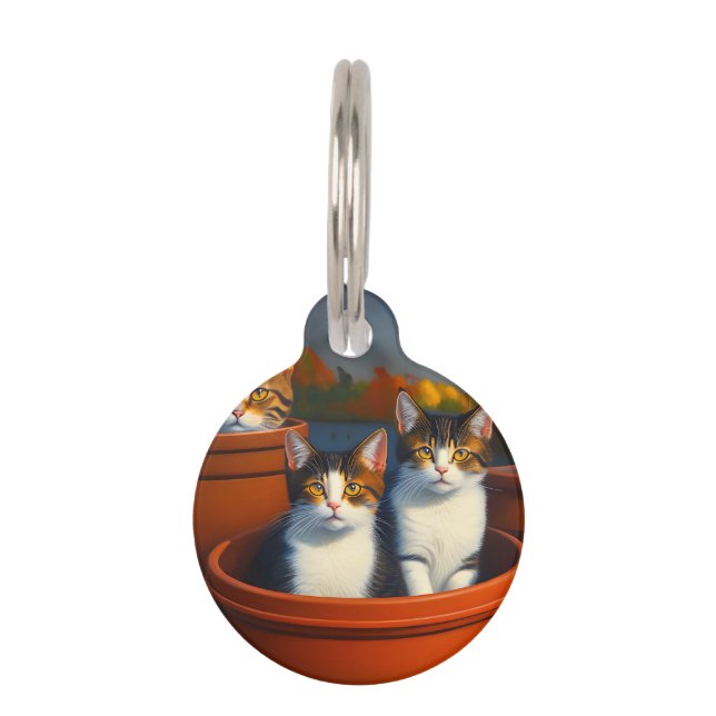 Pot Plant Kittens, Pet Tag (Front)