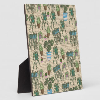 Pot Plants Pattern Plaque