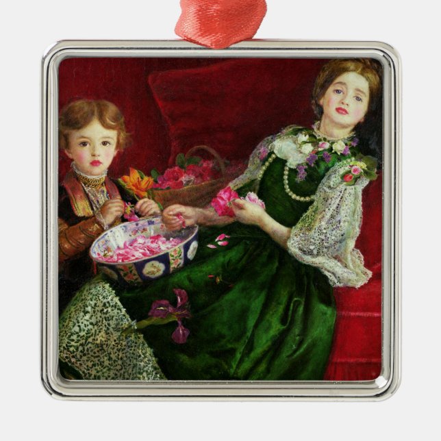 Pot Pourri Metal Ornament (Front)