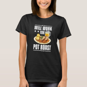 Pot Roast Recipe Slow Cooker Beef Meat Seasoning T-Shirt
