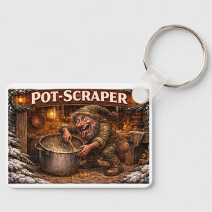 Pot Scraper Icelandic Yule Lad  Keychain