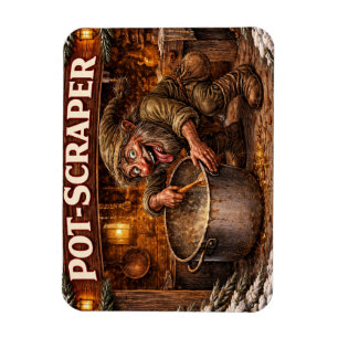 Pot Scraper Icelandic Yule Lad  Magnet