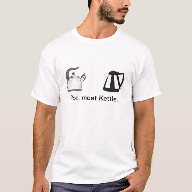 Pot, T-shirt drôle de bouilloire de rassemblement (Devant)