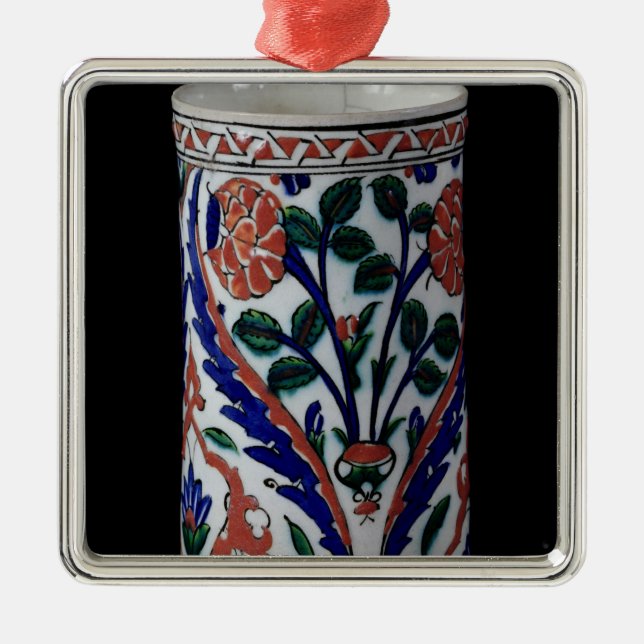 Pot with a floral decoration, Iznik Metal Ornament (Front)