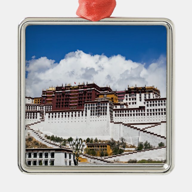 Potala palace in Lhasa - Tibet Metal Ornament (Front)