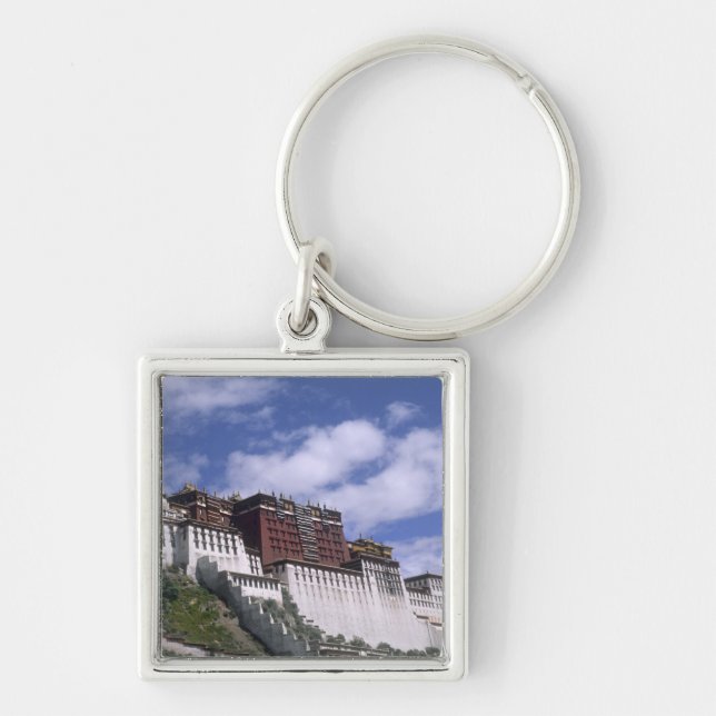 Potala Palace on mountain the home of the Dalai Keychain (Front)
