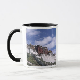 Potala Palace on mountain the home of the Dalai Mug