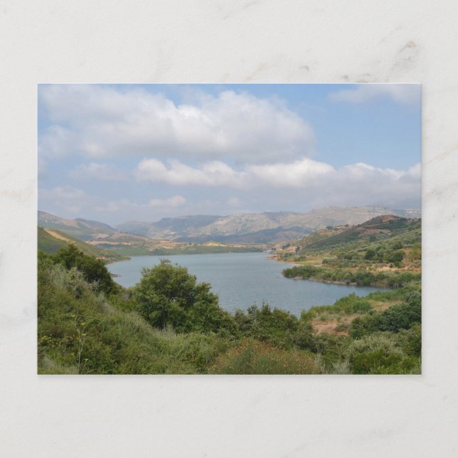 Potami Dam Cretan Landscape Postcard (Front)