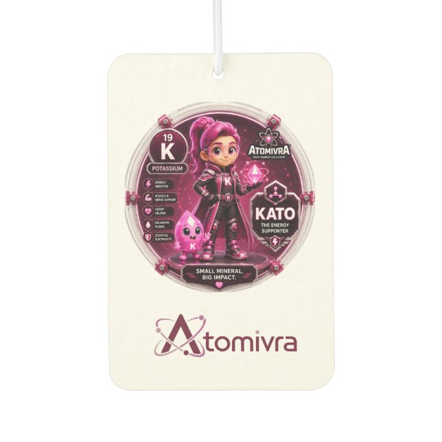 Potassium  ATOMIVRA Air Freshener (Front)