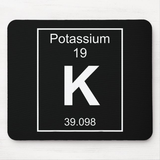 Potassium Element Costume Periodic Table Chemistry Mouse Pad (Front)
