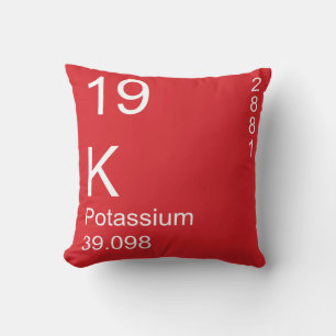 Potassium Throw Pillow
