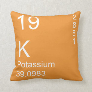 Potassium Throw Pillow