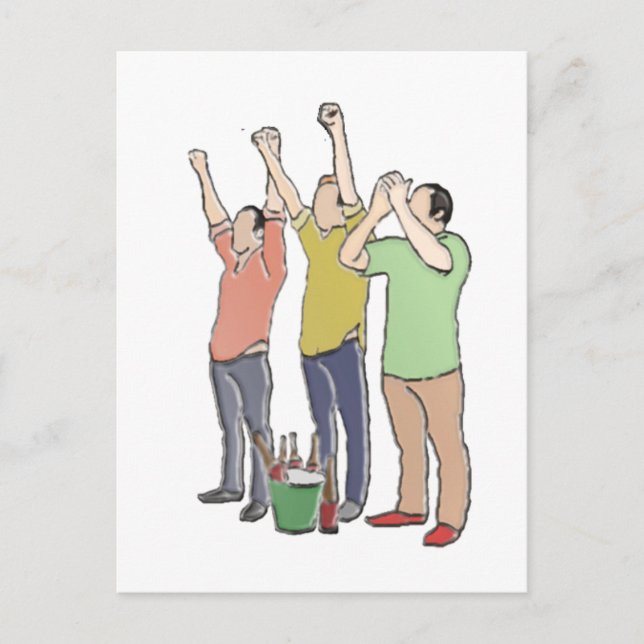 Potato Baseball Fans Postcard (Front)