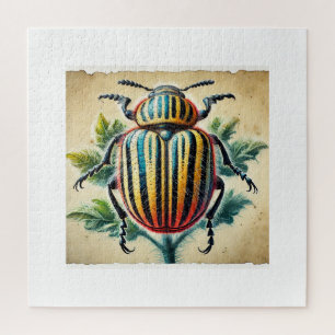 Potato beetle 121024IREF210 - Watercolor Jigsaw Puzzle