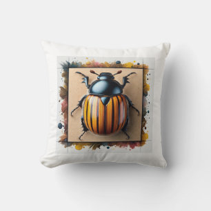 Potato Beetle 300724IREF232 - Watercolor Throw Pillow