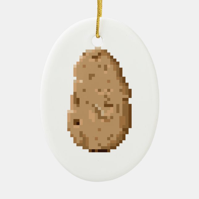 Potato Ceramic Ornament (Front)