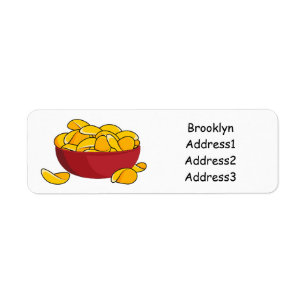 Potato chip cartoon illustration