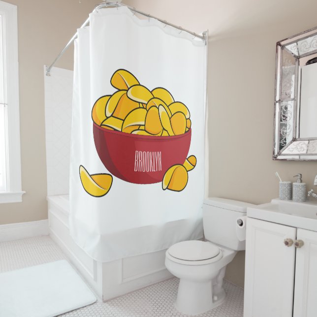Potato chip cartoon illustration  (In Situ)