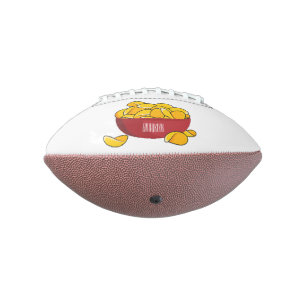 Potato chip cartoon illustration football