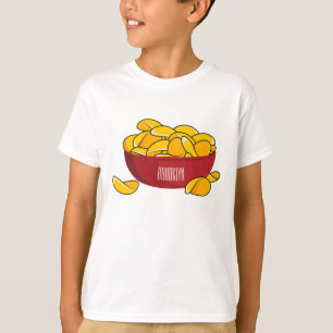 Potato chip cartoon illustration  T-Shirt