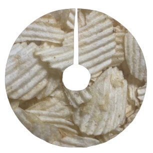 Potato Chips Brushed Polyester Tree Skirt