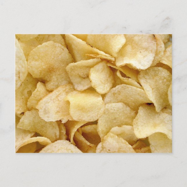 Potato chips junk food gifts postcard (Front)