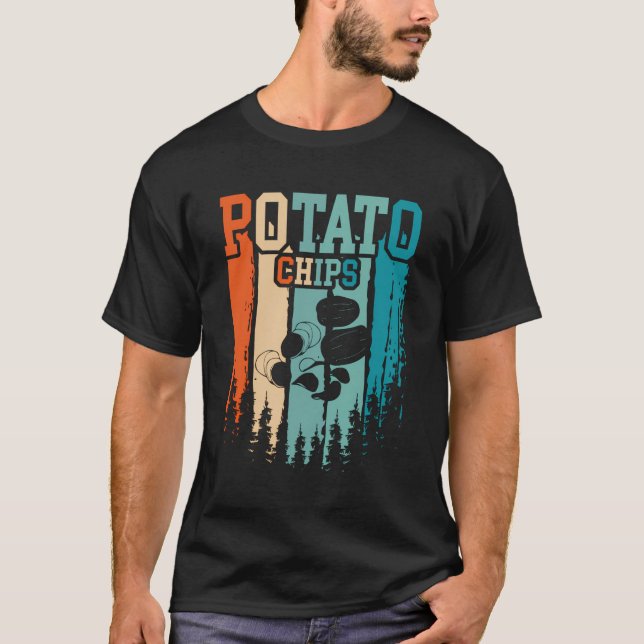 Potato Chips Retro Vintage T-Shirt (Front)