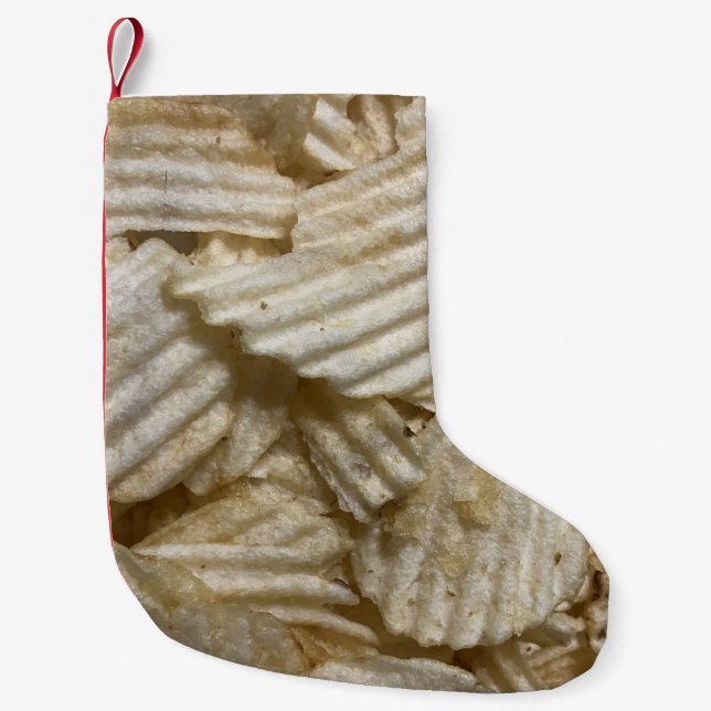 Potato Chips Small Christmas Stocking (Front)