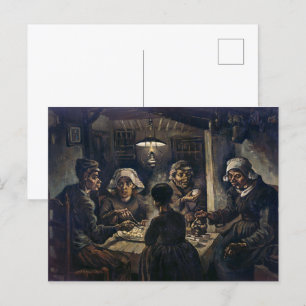 Potato Eaters   Van Gogh   Postcard