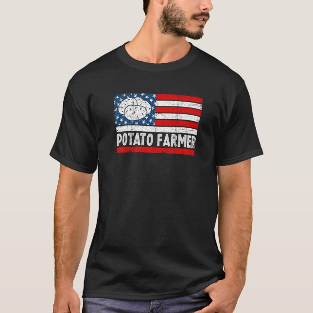 Potato Farmer  Farming Potatoes Potato Plant Seeds T-Shirt (Front)